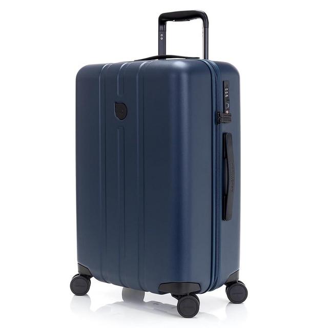 Aerotrunk Airline Approved Carry On Luggage - Lightweight Hard Shell Suitcase with Spinner Wheels, TSA Lock - Carry-On 23" Blue