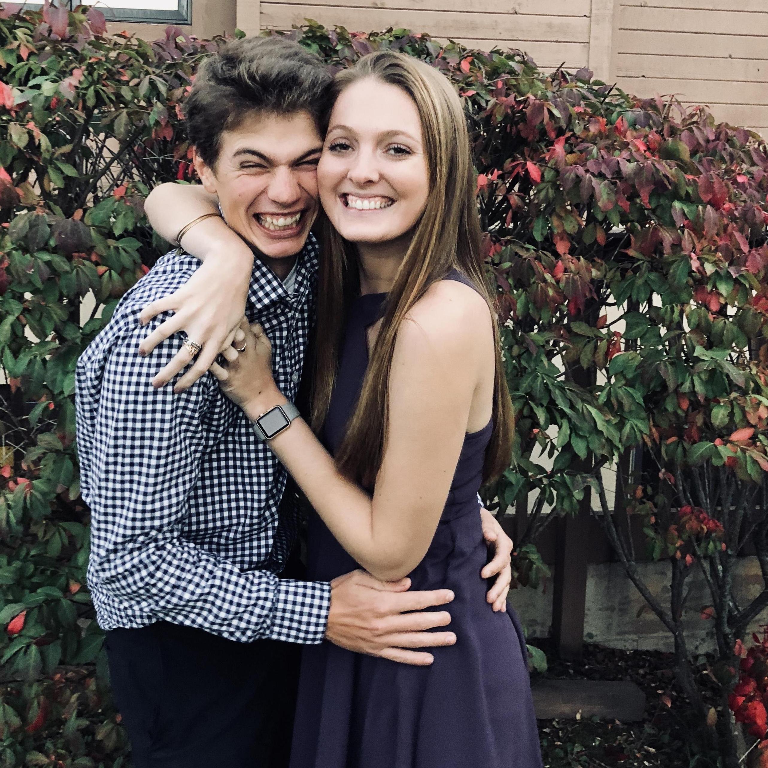 this was taken at one of the many weddings we've attended together, 2018