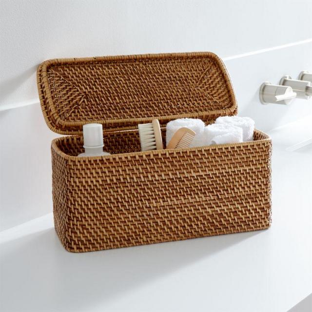 Sedona Honey Lidded Rectangular Tote