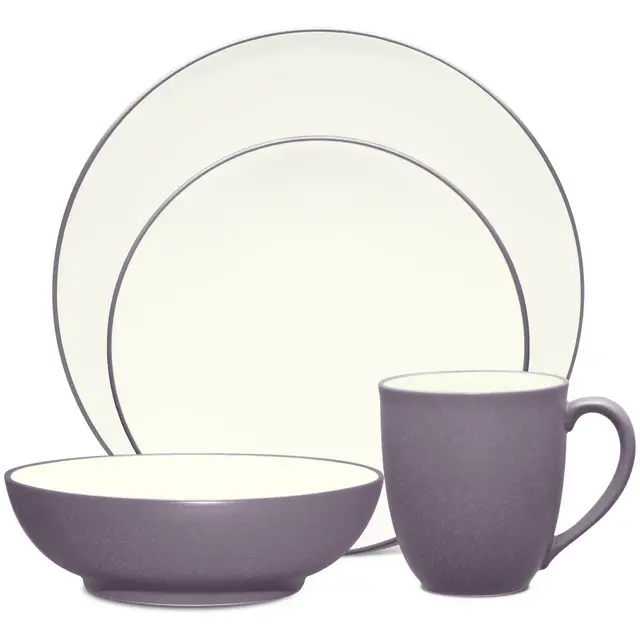 Noritake Colorwave Plum 4-Piece Coupe Place Setting