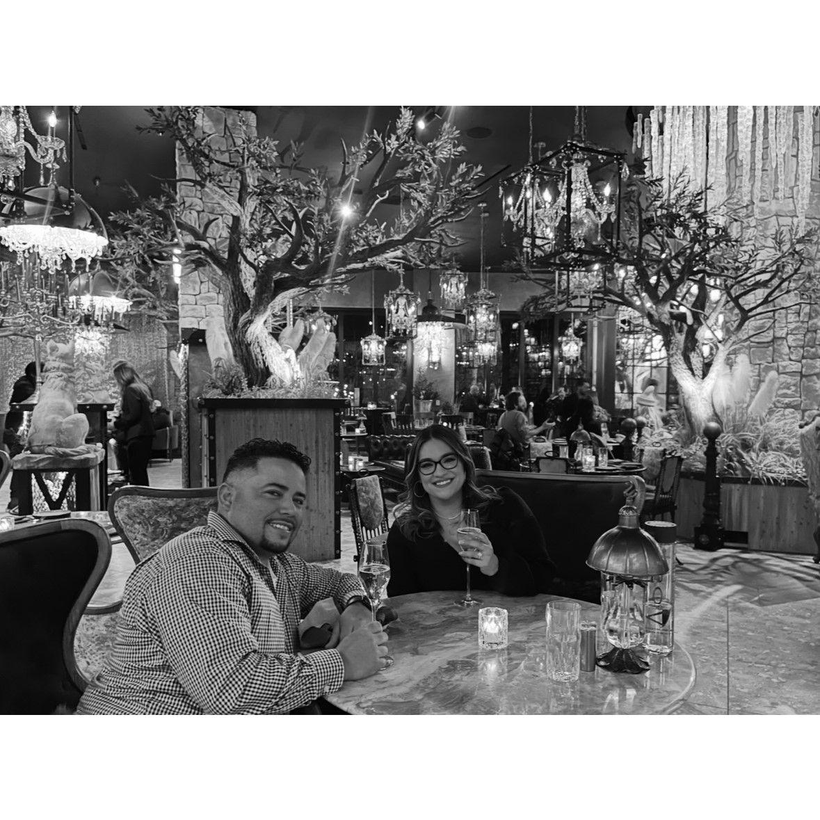 The night we got engaged!