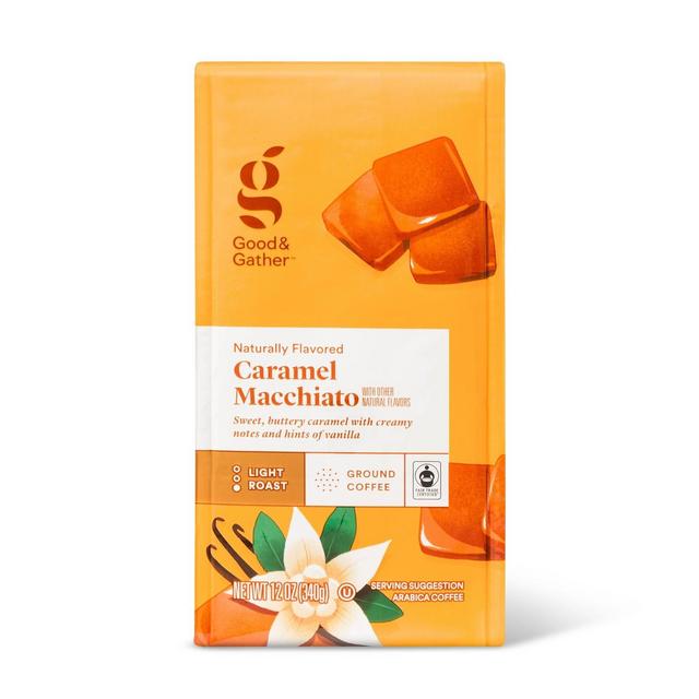 Naturally Flavored Caramel Macchiato Light Roast Ground Coffee - 12oz - Good & Gather™