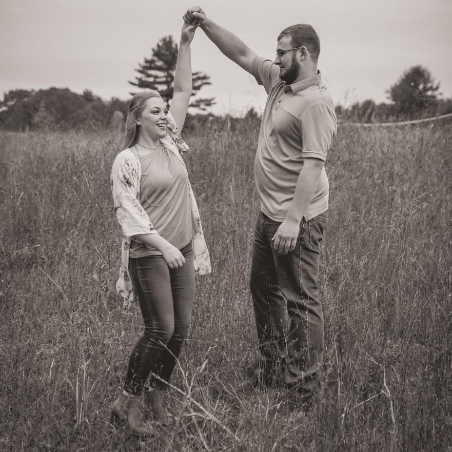 Taylor and Nathan engagement photos. September 9, 2019