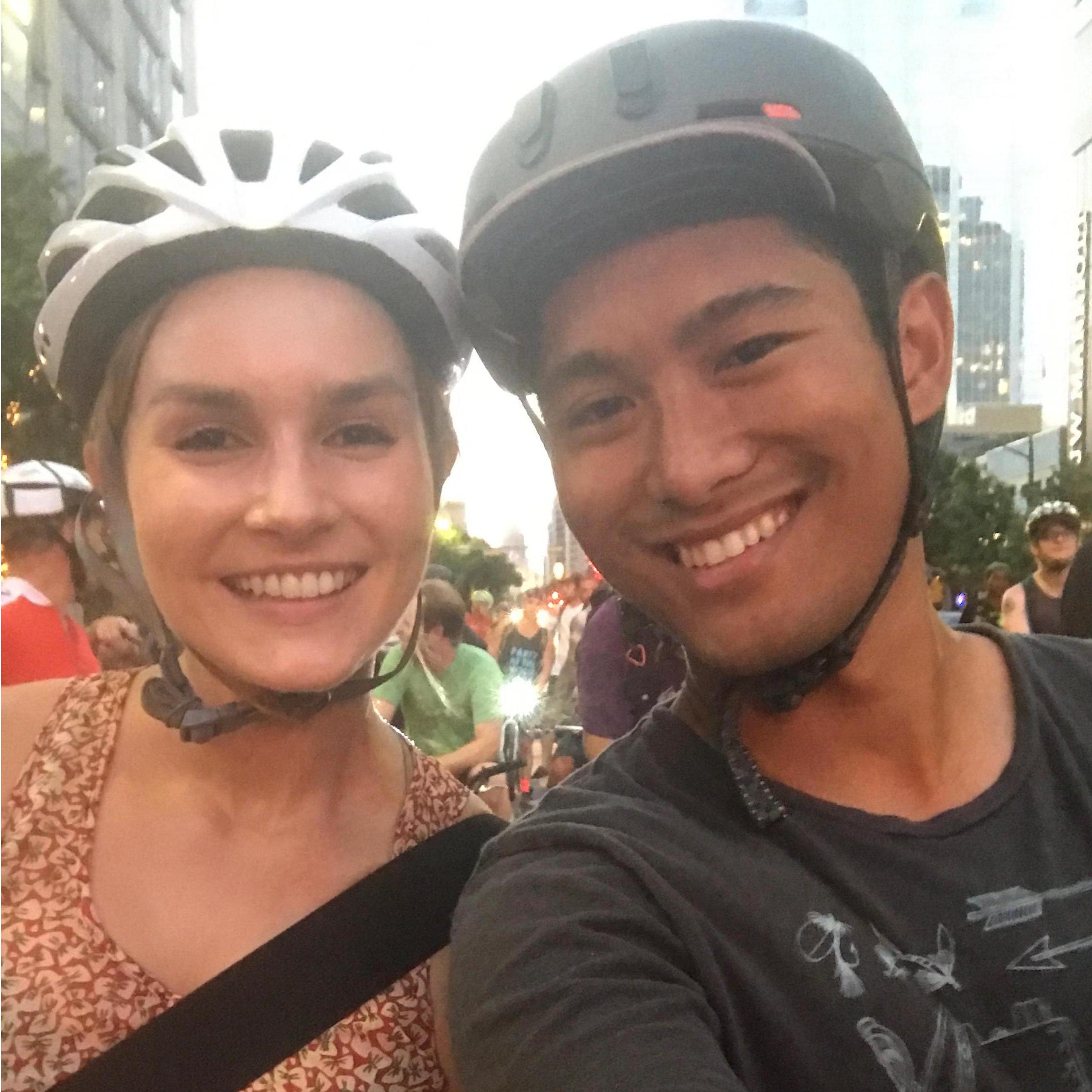 We also took our bikes out more.