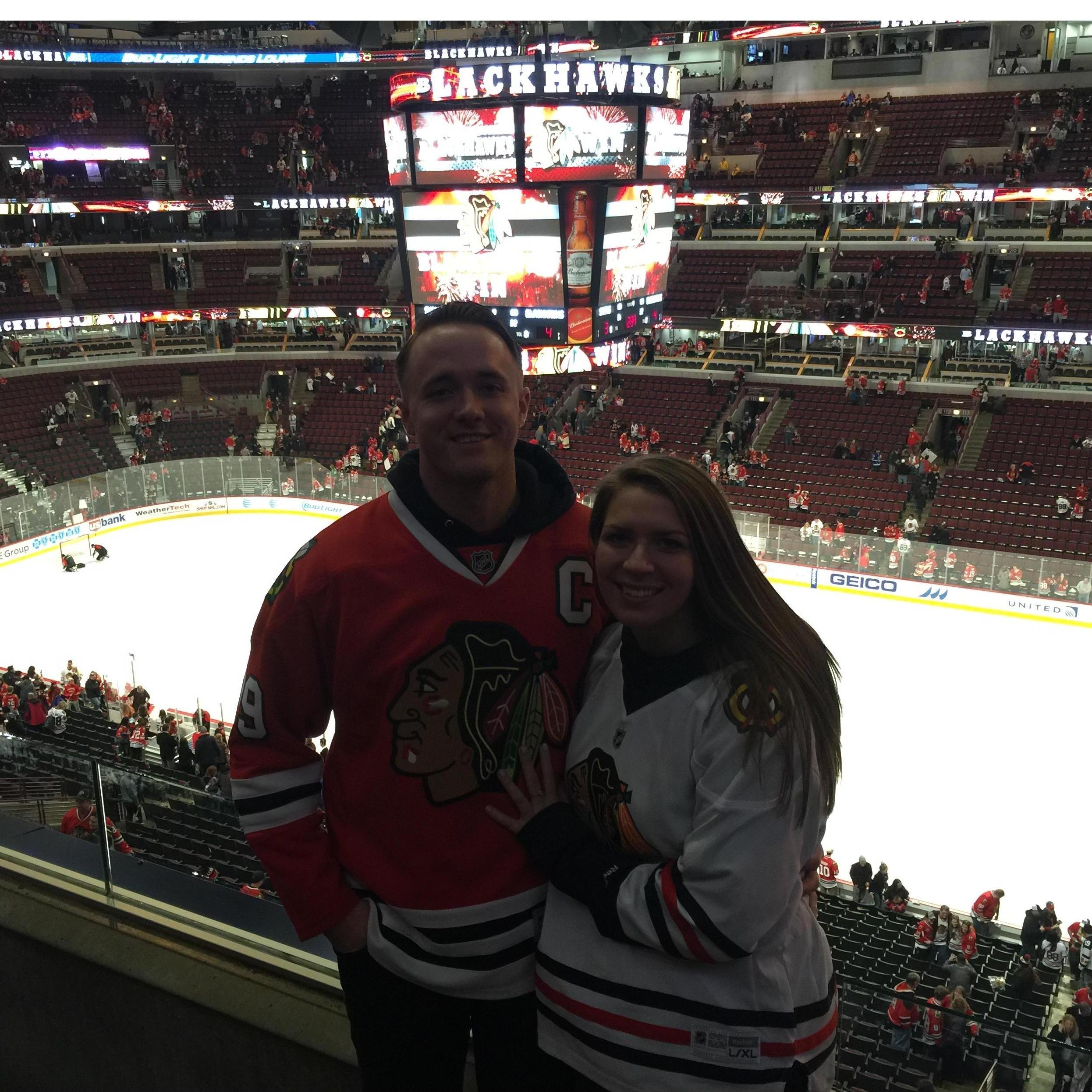 Jess' first Blackhawks Game!