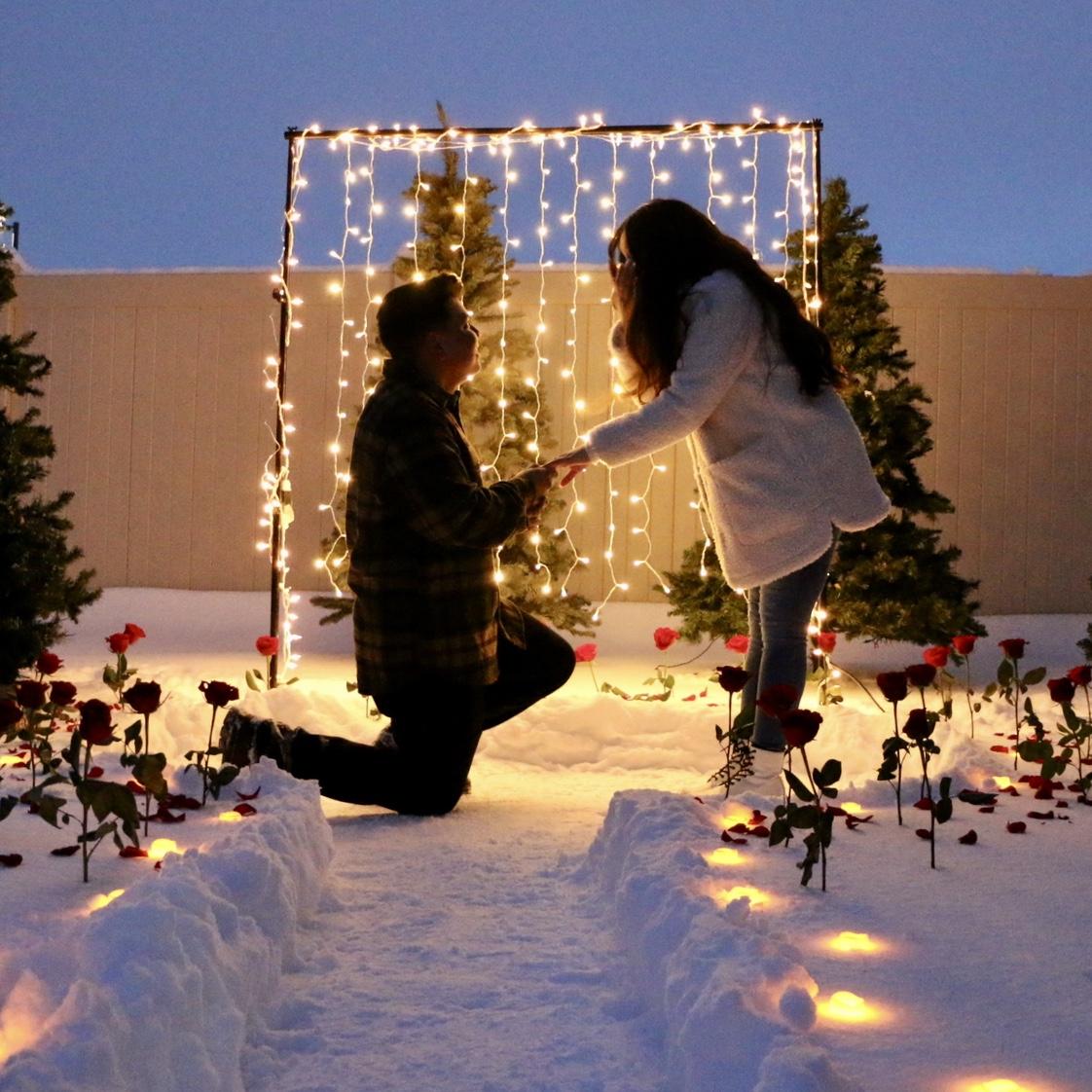 She said, "Yes!!"
