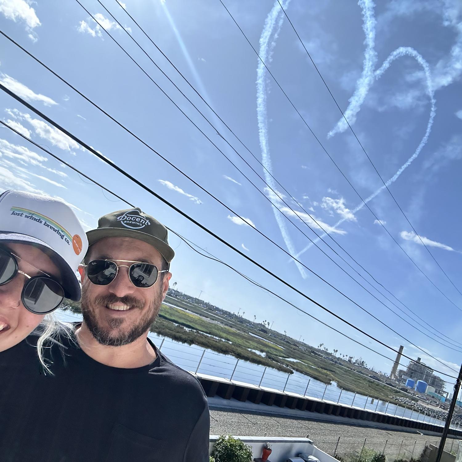 Huntington Beach airshow from Alyson’s parent’s backyard!
