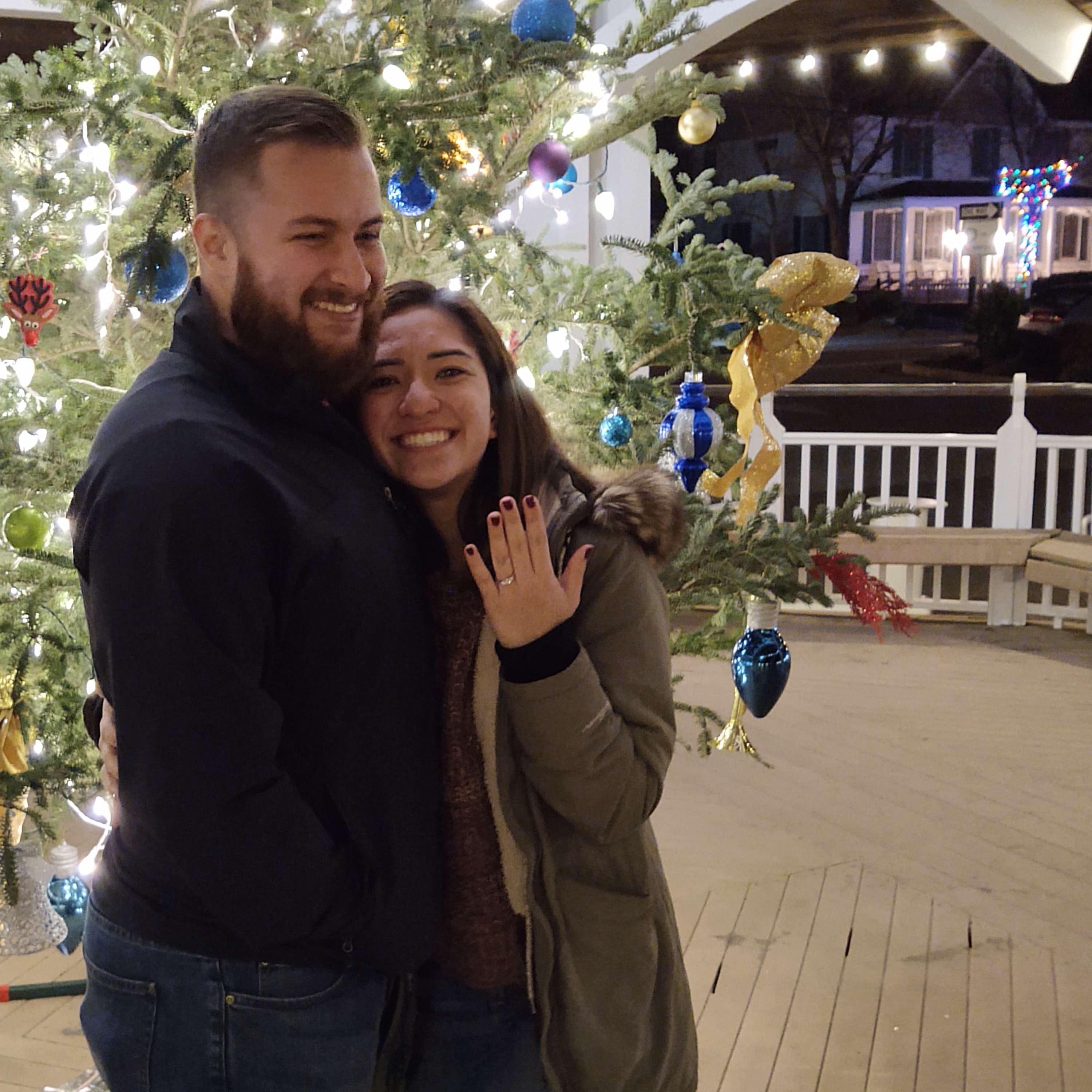 Where he popped the big question!