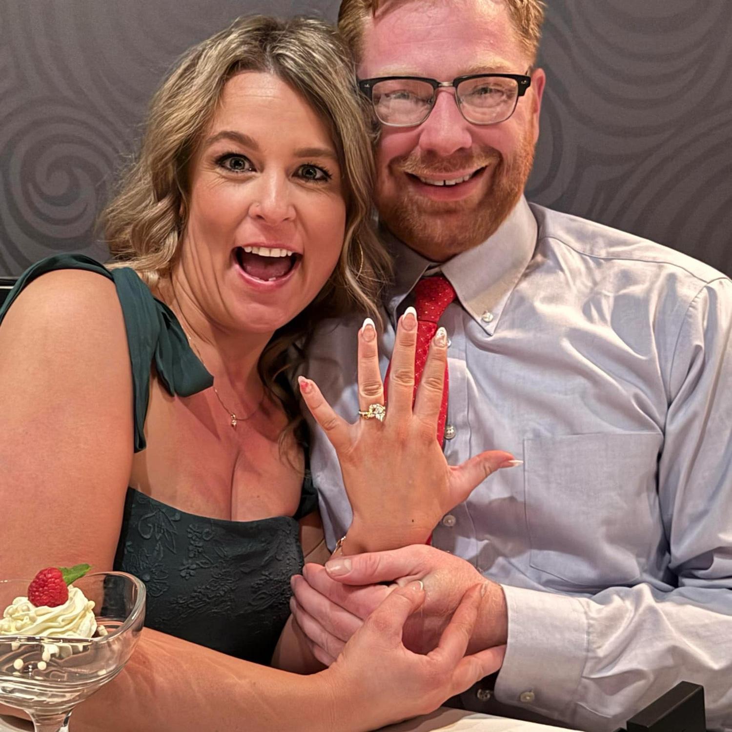 I said yes! Morton's steakhouse 12/22/2024

The table next to us "did you say yes?" Me "yes" Kyle "actually you didn't. You said you're supposed to the ring on" me "oh. Yes!!!!"
