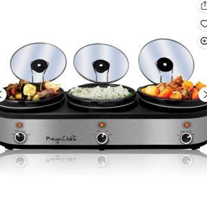 Triple slow cooker