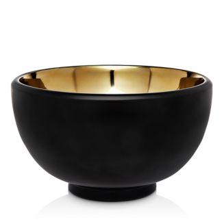 Godinger Nero D'Oro Salad Bowl