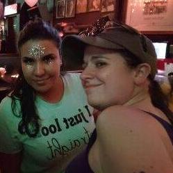 Dana and Mariette at a bar. 
This happens a lot.