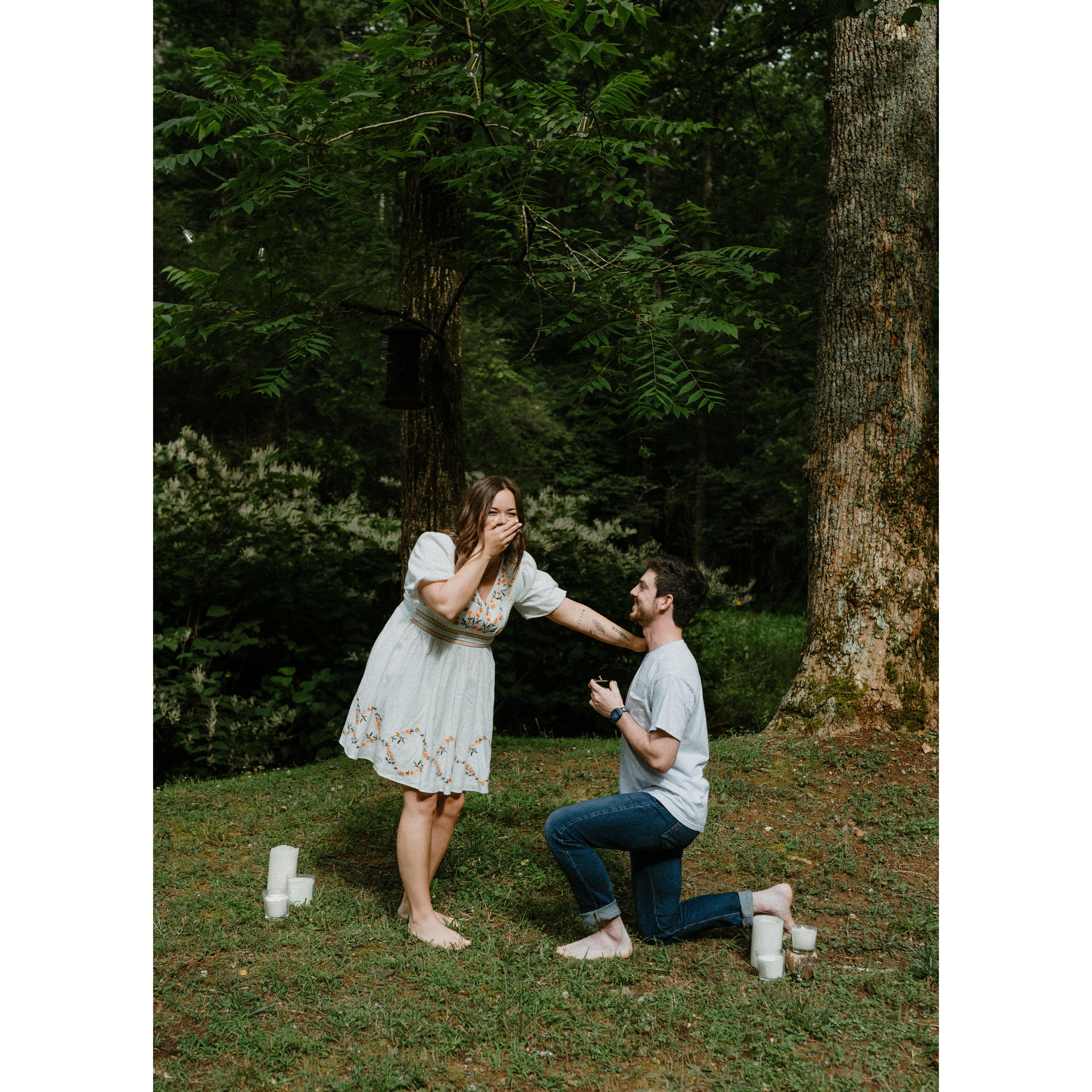 The moment he asked me to marry him