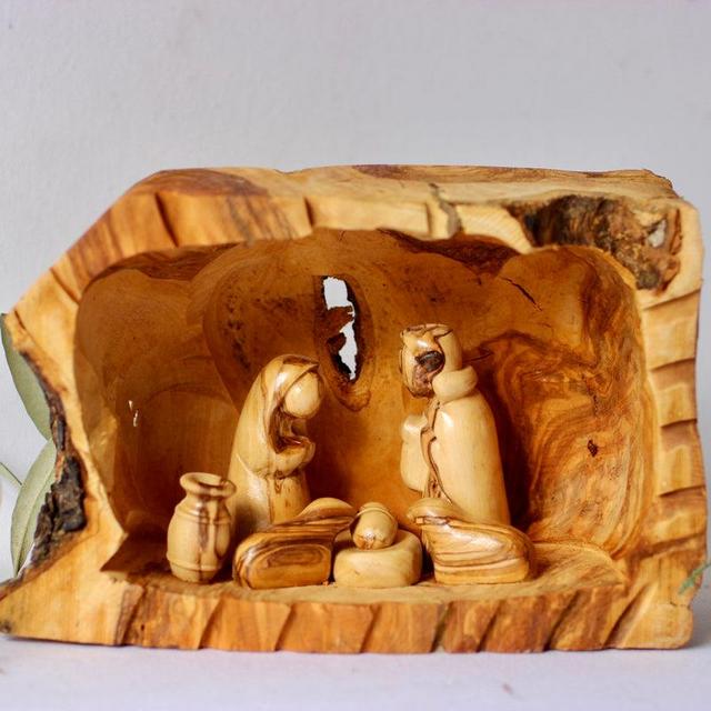 Olive Wood Nativity Scene from Handmade in Bethlehem