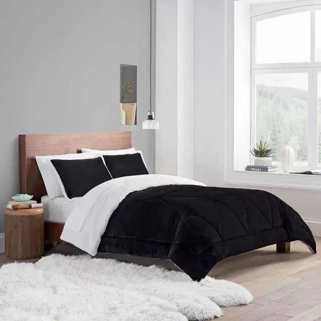 UGG AVERY COMFORTER SET BLACK KING