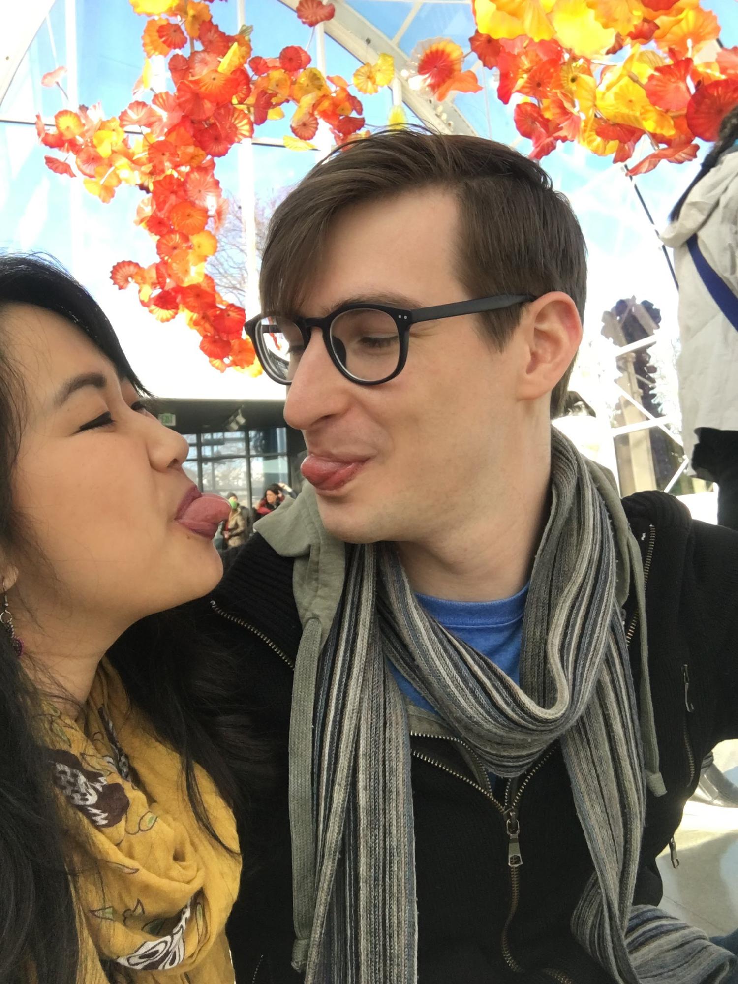 Shortly after this photo, Josh pranked Mykhanh by pretending to almost propose to her, and nearly gave her a heart attack from the terror.