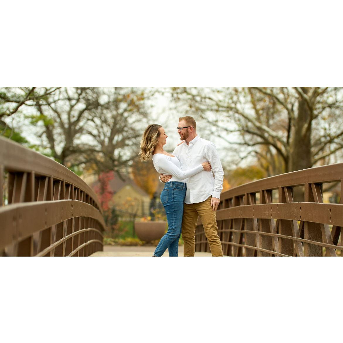 We finally did "engagement" photos at the end of fall.