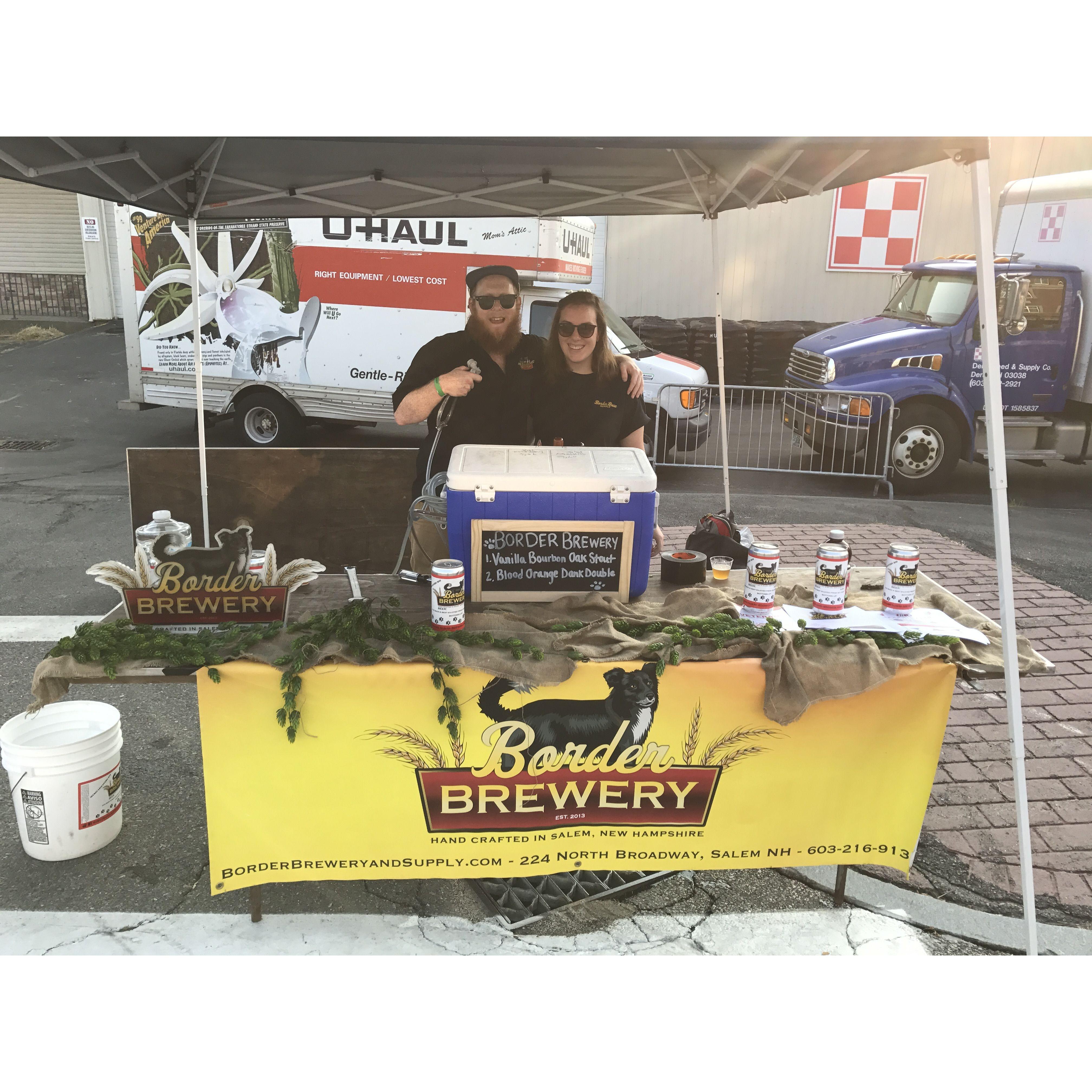 Representing Border Brewery at a brewfest in Derry, NH!