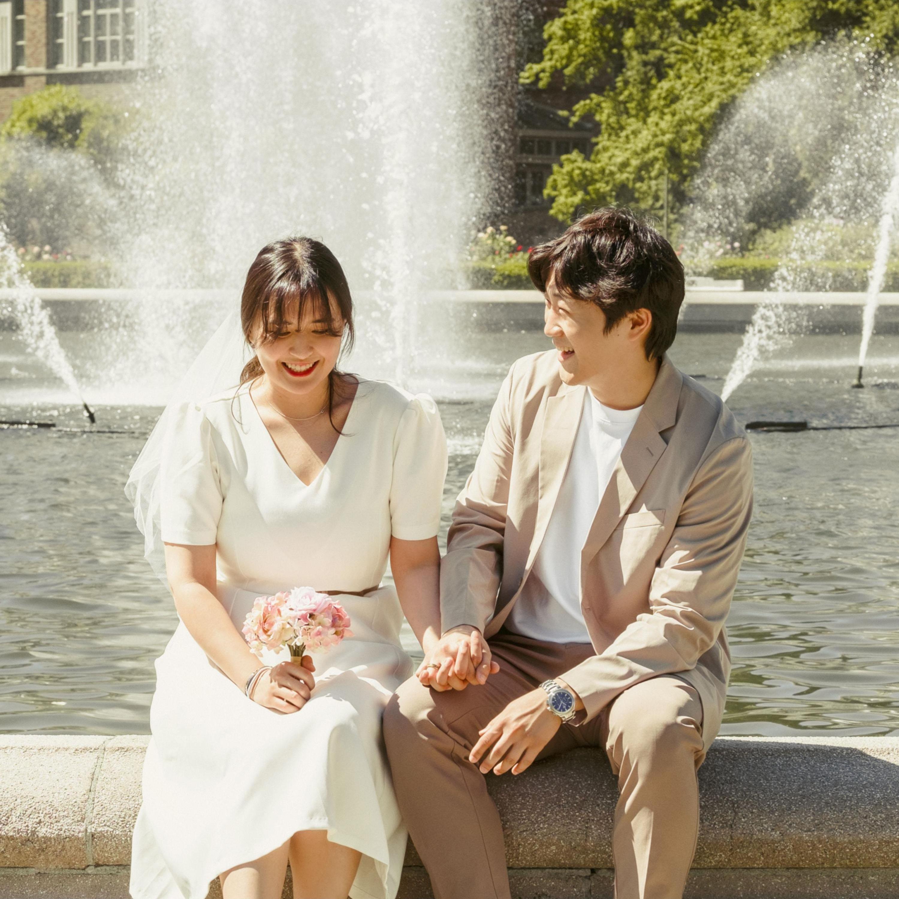Our Engagement Photo Session @ University of Washington by Esther Lee