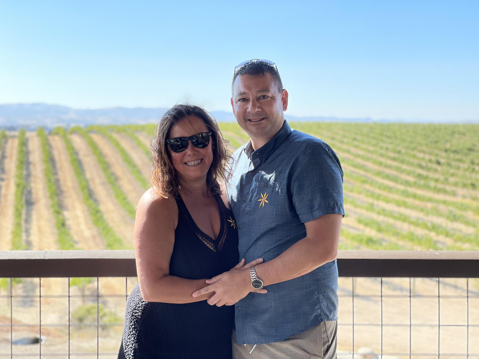 Eberle winery in Paso Robles, day after proposal.