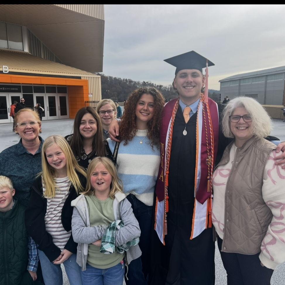 It was special to have everyone at Jesse's graduation! Julia and Shea's kids, Cullen (in the back), Ori (front left), Jubrey (front middle), and Liora (front right), sure did bring some fun.