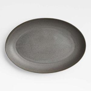 Craft Charcoal Grey Large Stoneware Serving Platter