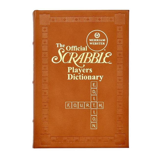 Leather Scrabble Dictionary, Tan