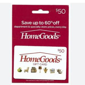 HomeGoods Gift Card
