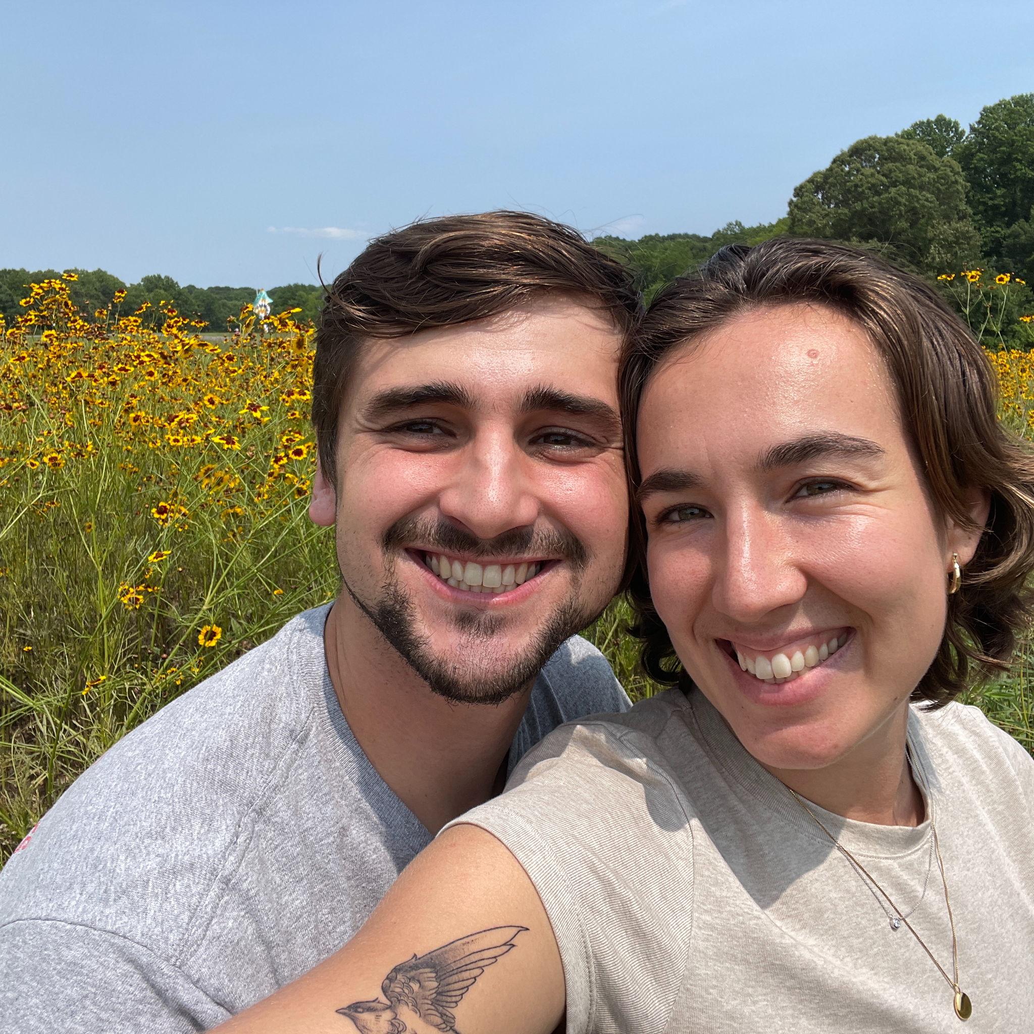 Our "we're finally engaged!" pics