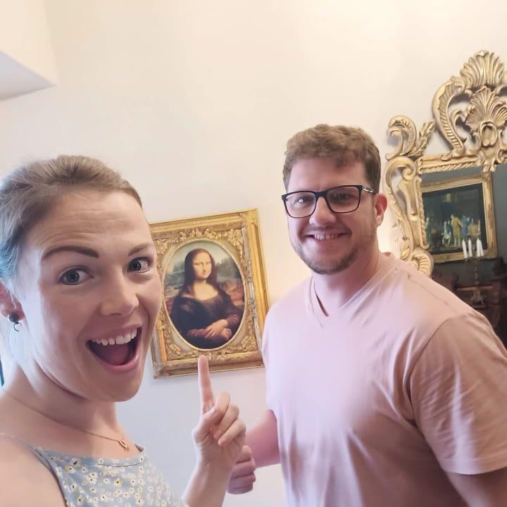 A pit stop in Hoffmeyer, where we stumbled upon the Mona RSA Lisa.