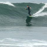 Surfing at Punta Roquitas