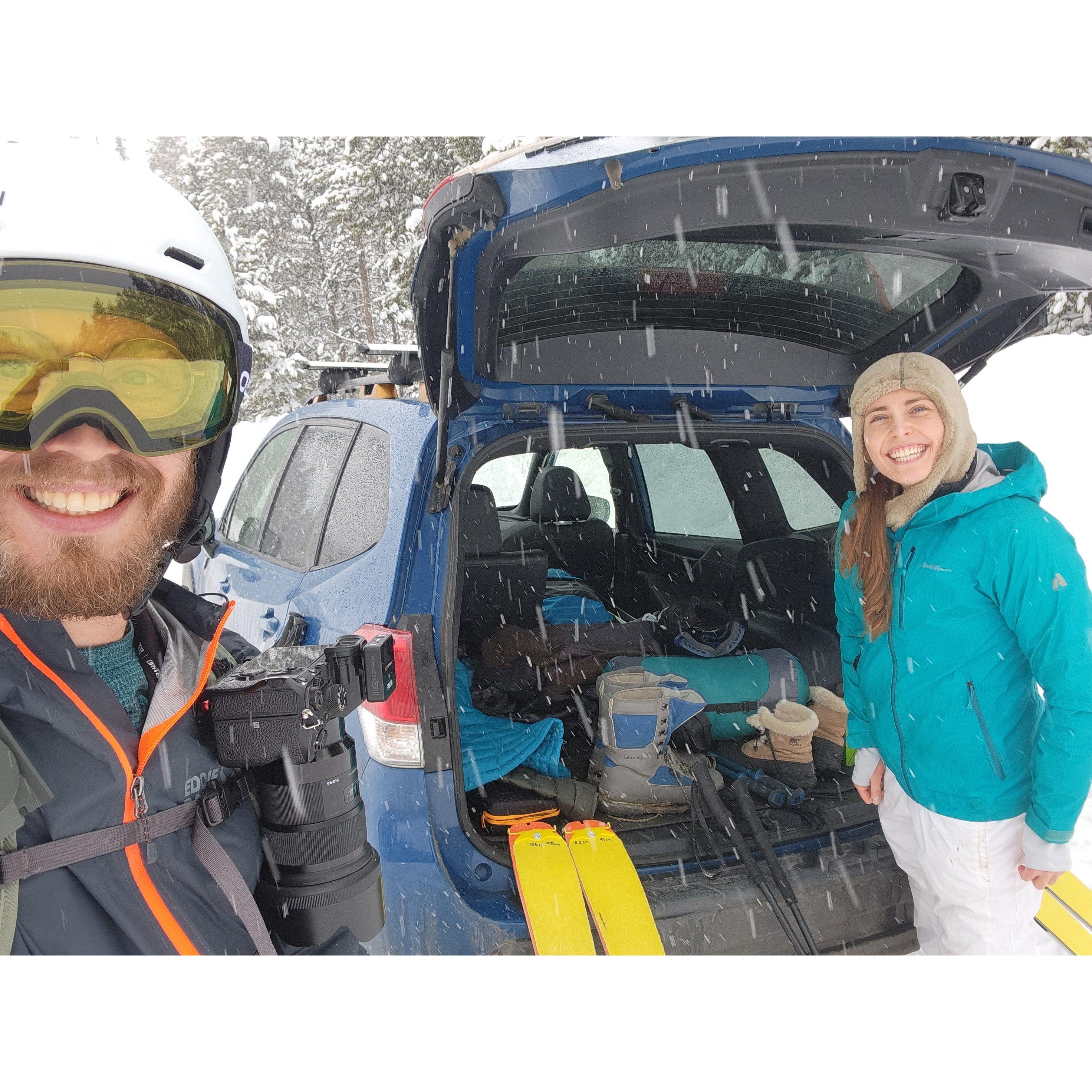 Feb 15: Chase was awful quiet on the drive out to this date 😏