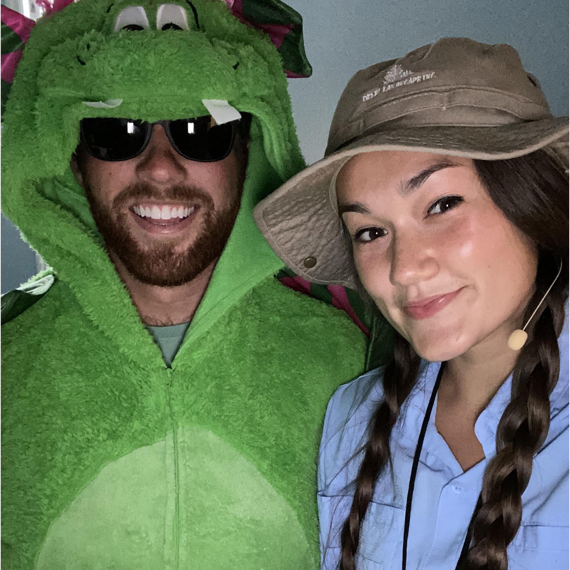 I really knew he loved me VBS week. He was "Dozer the Dino" for the kiddos, AND he even danced on stage!