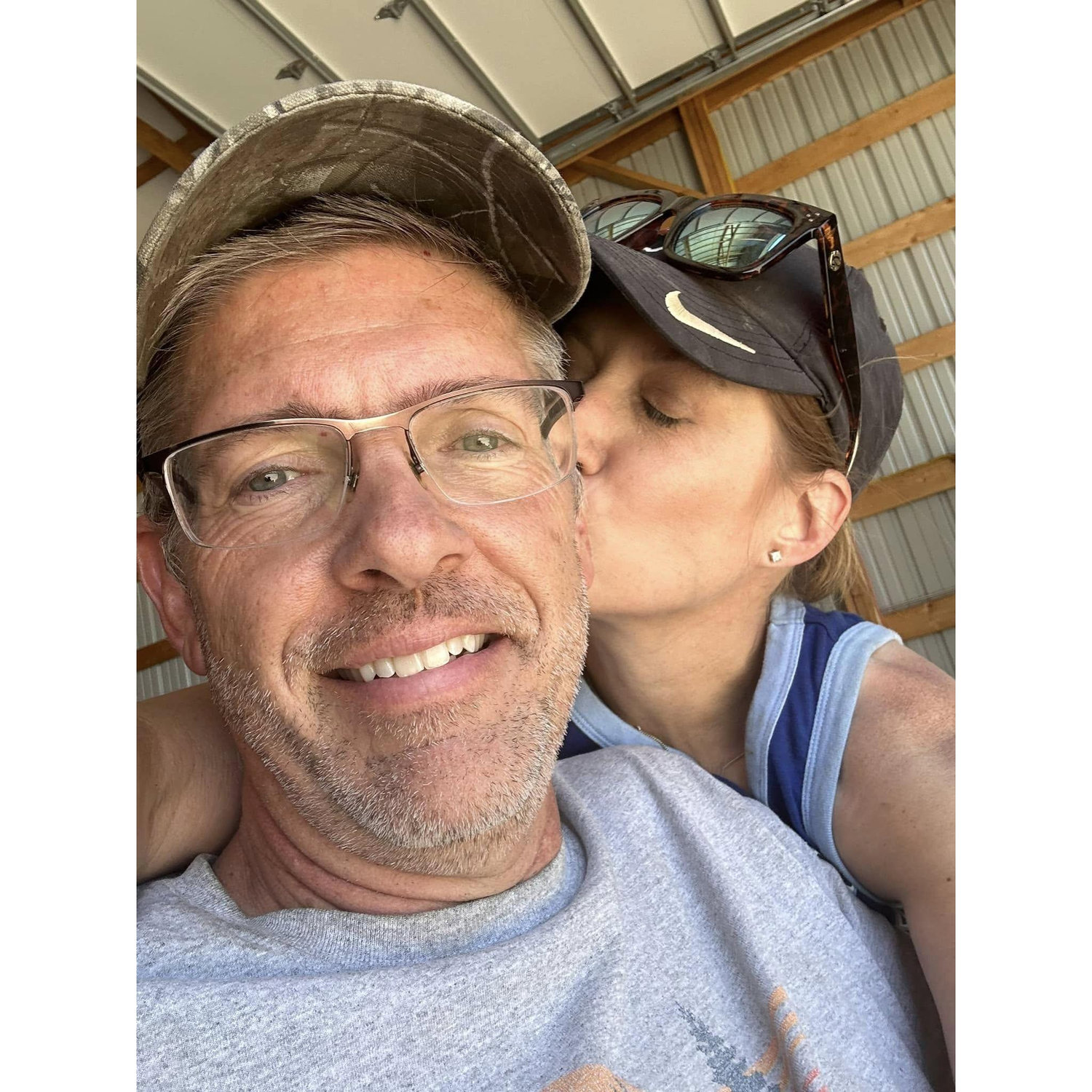 PJ: "My favorite is when he has a little bit of dirt on his nose from pushing his glasses up when farming. Can't stand how adorable that is!"