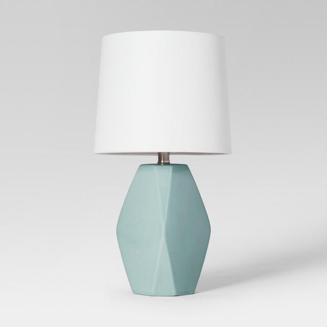 Modern Ceramic Facet Accent Table Lamp Mint Includes Energy Efficient Light Bulb - Project 62™