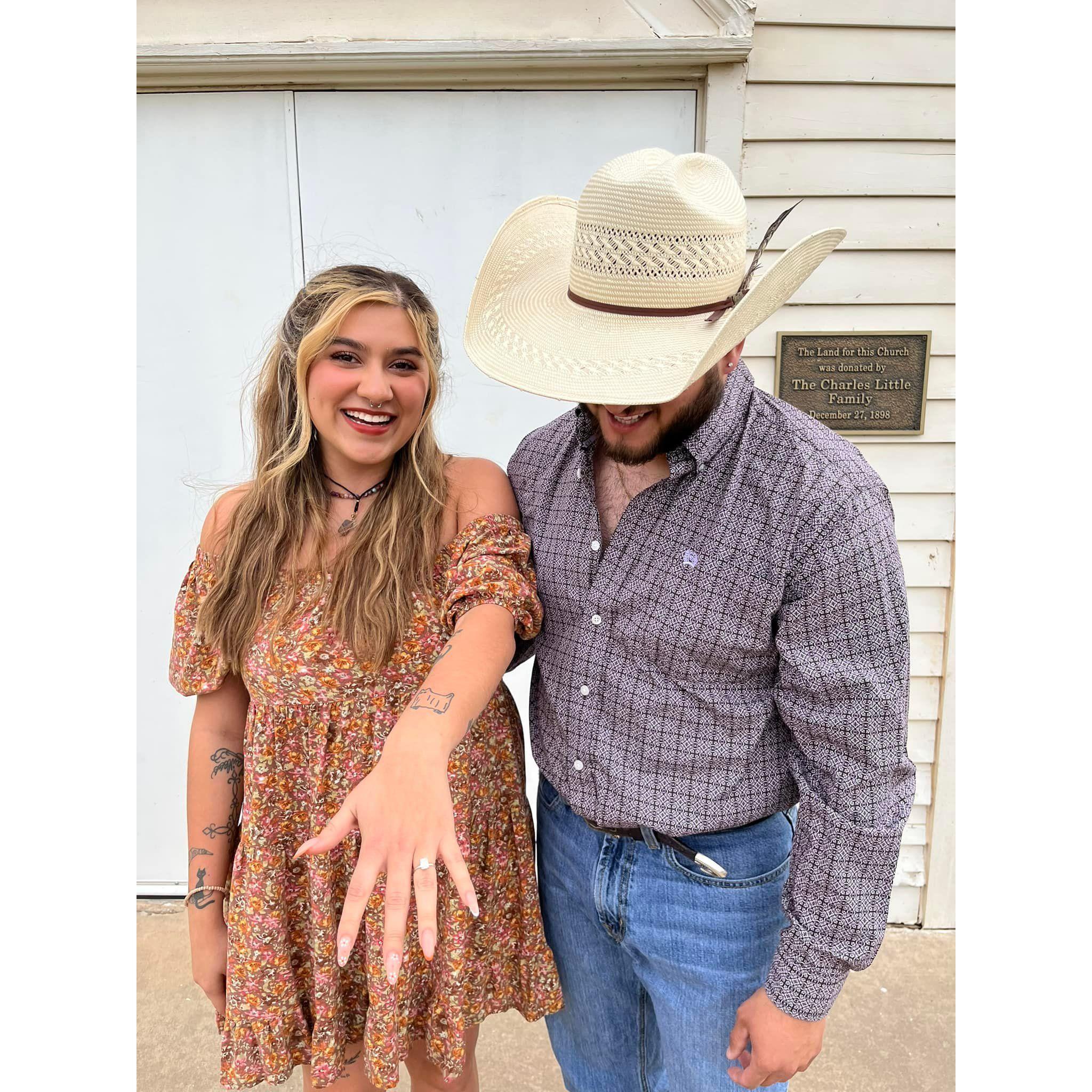 The day we got engaged!
