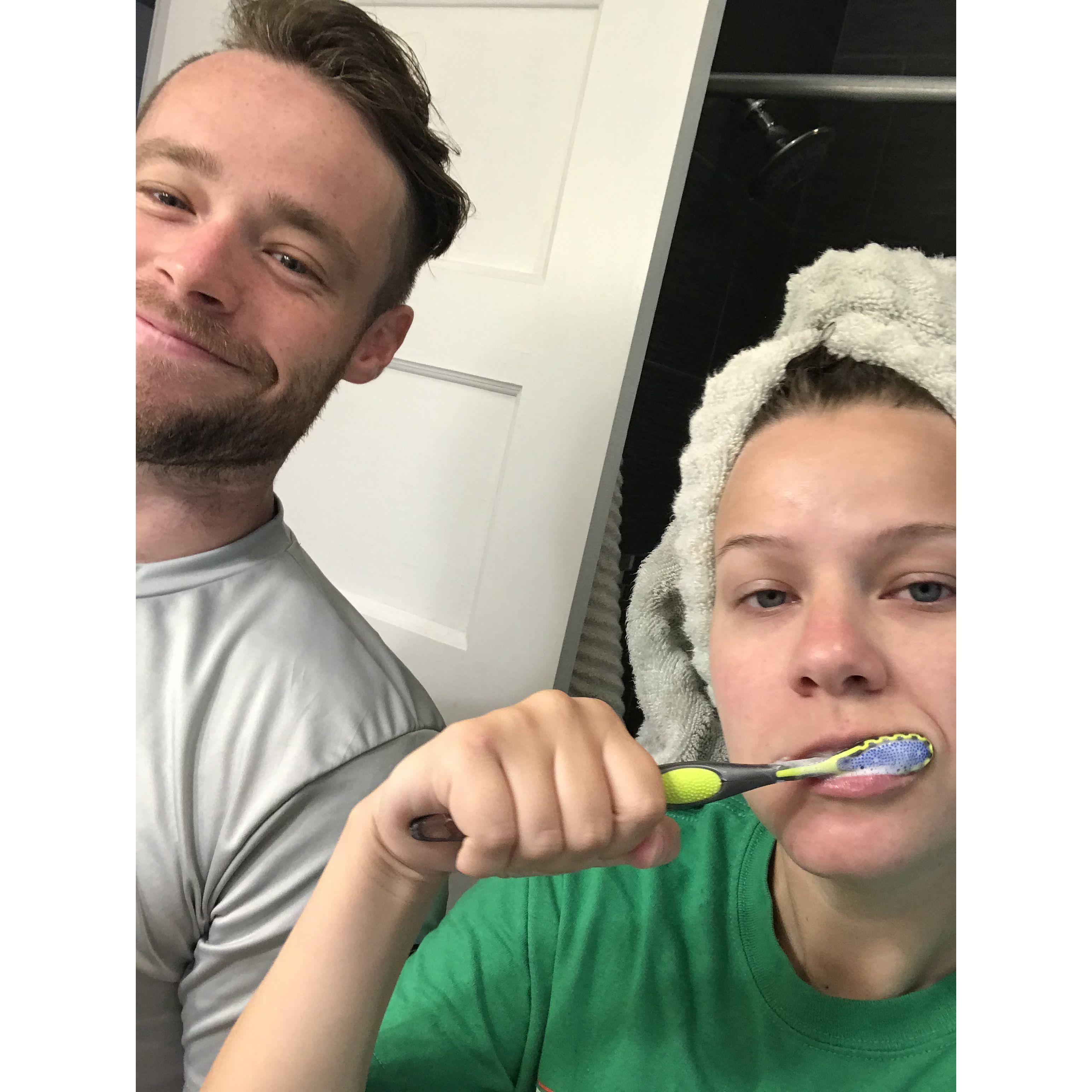 June 2021: Hallie & Josh move in to an apartment together in Roscoe Village in Chicago