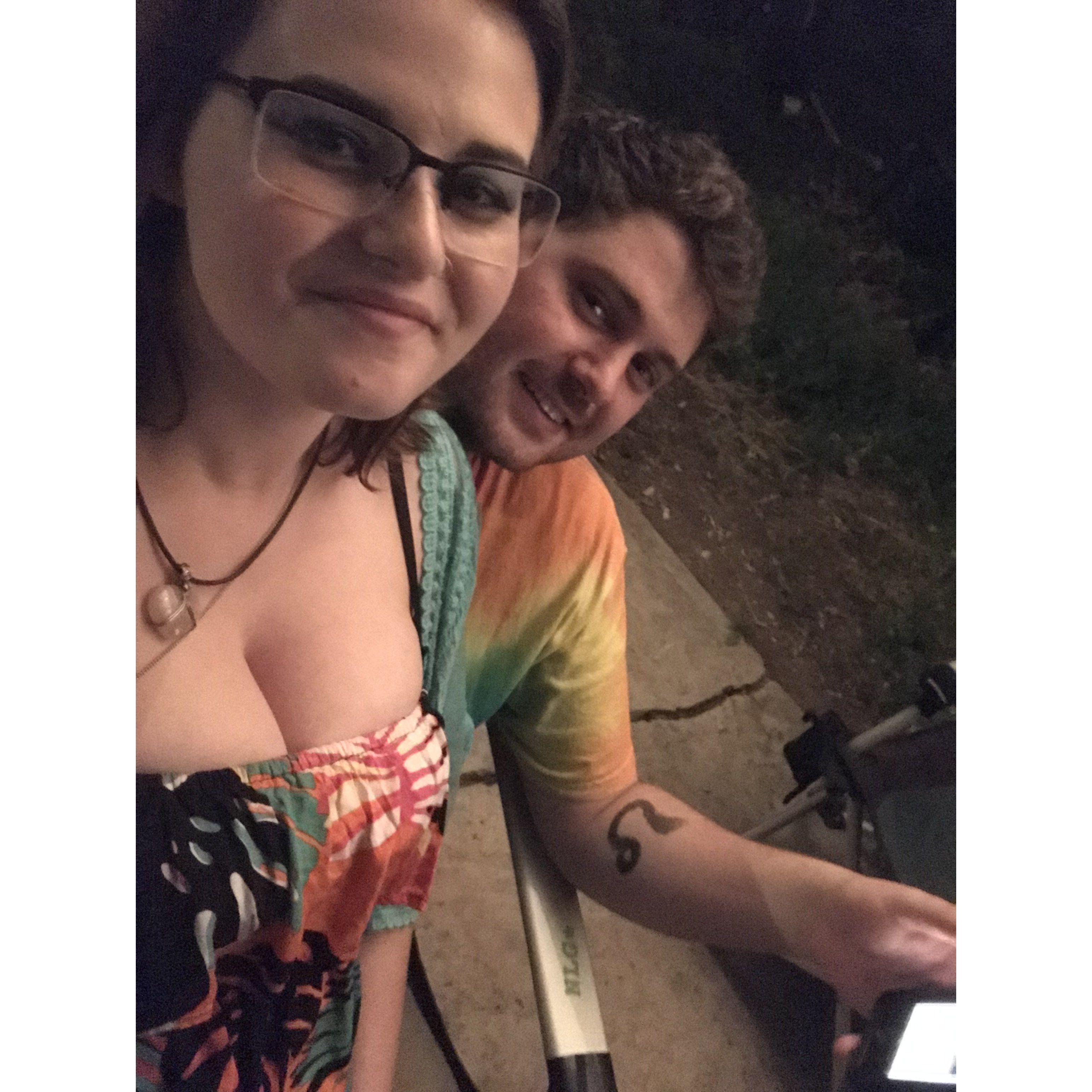 The first phot we took together as official "Boyfriend" and "Girlfriend"