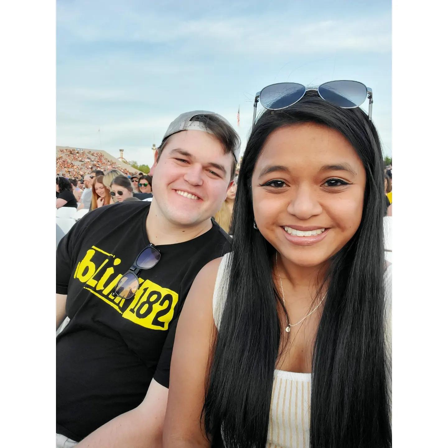 Attending a blink-182 concert (Avery's favorite band) in Hershey, PA with all of the original members!