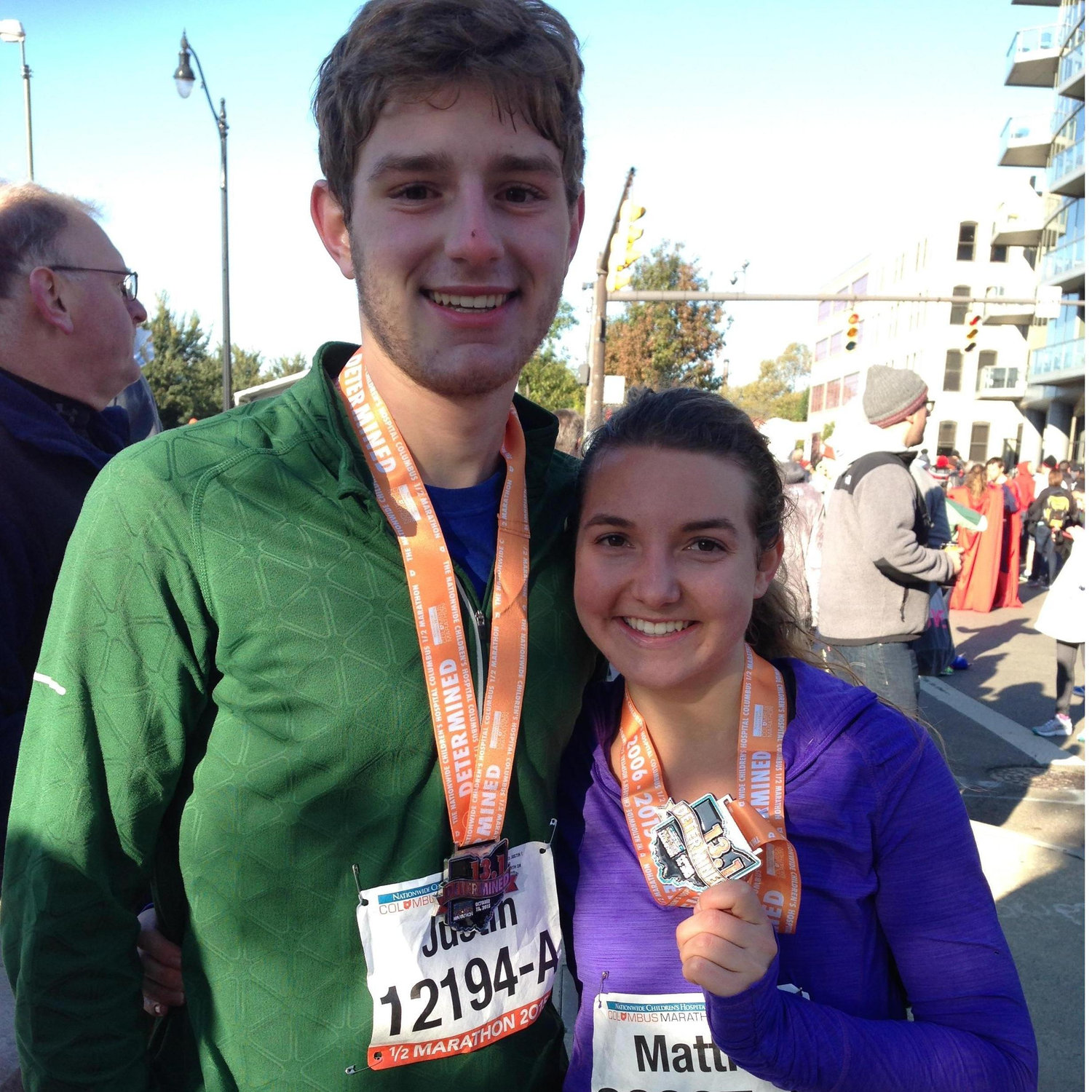 Justin convinced Mattie to run her first half marathon and they ended up running four more together.