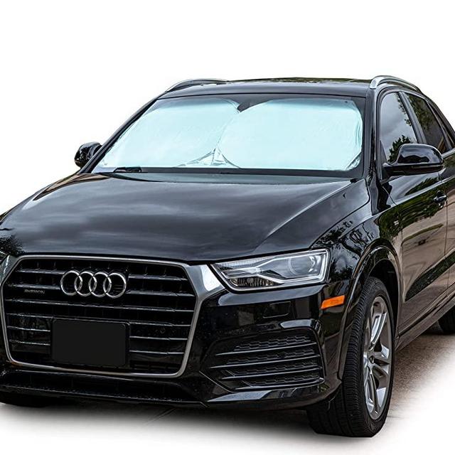 Car Windshield Sun Shade - Blocks UV Rays Sun Visor Protector, Sunshade To Keep Your Vehicle Cool And Damage Free,Easy To Use, Fits Windshields of Various Sizes