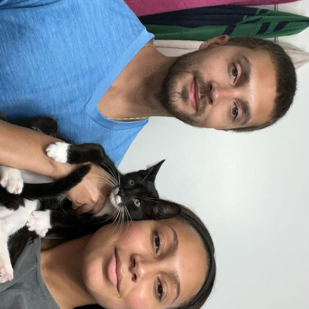 We got a kitten! Meet Oreo!