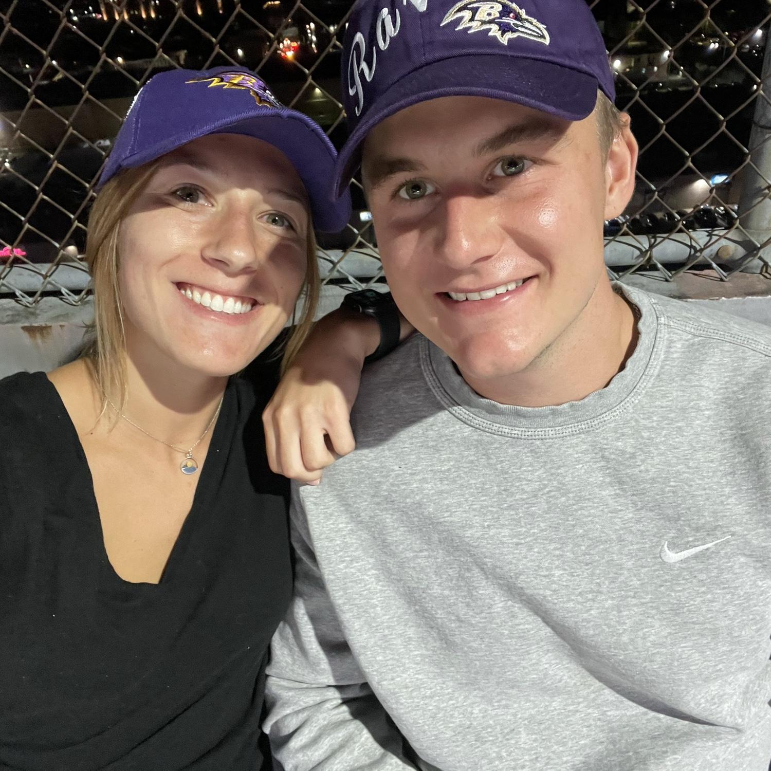 Our first Raven's game together - Fall 2021!