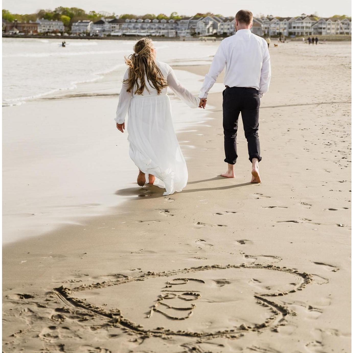 One of our many engagement pictures and our 5 year anniversary!