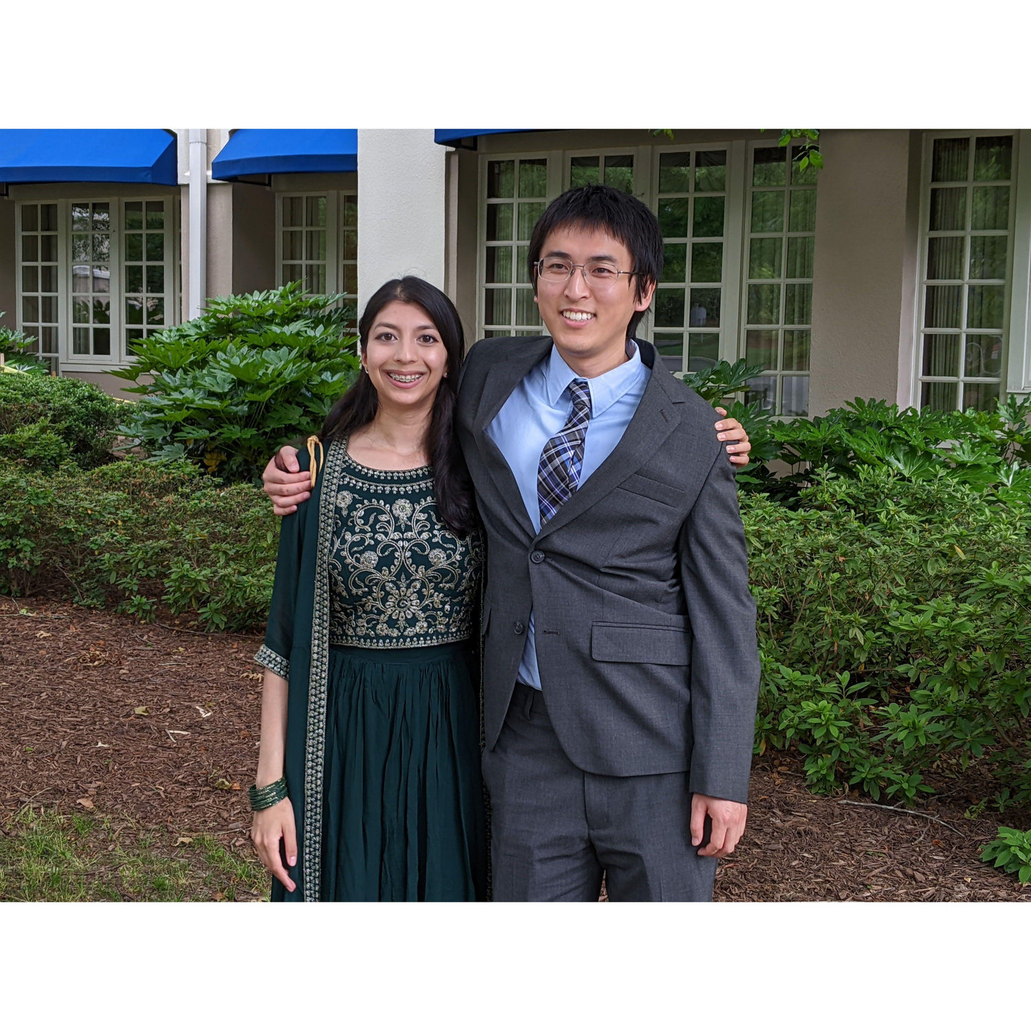 At our friends' wedding in North Carolina- Tim's first Indian wedding!
