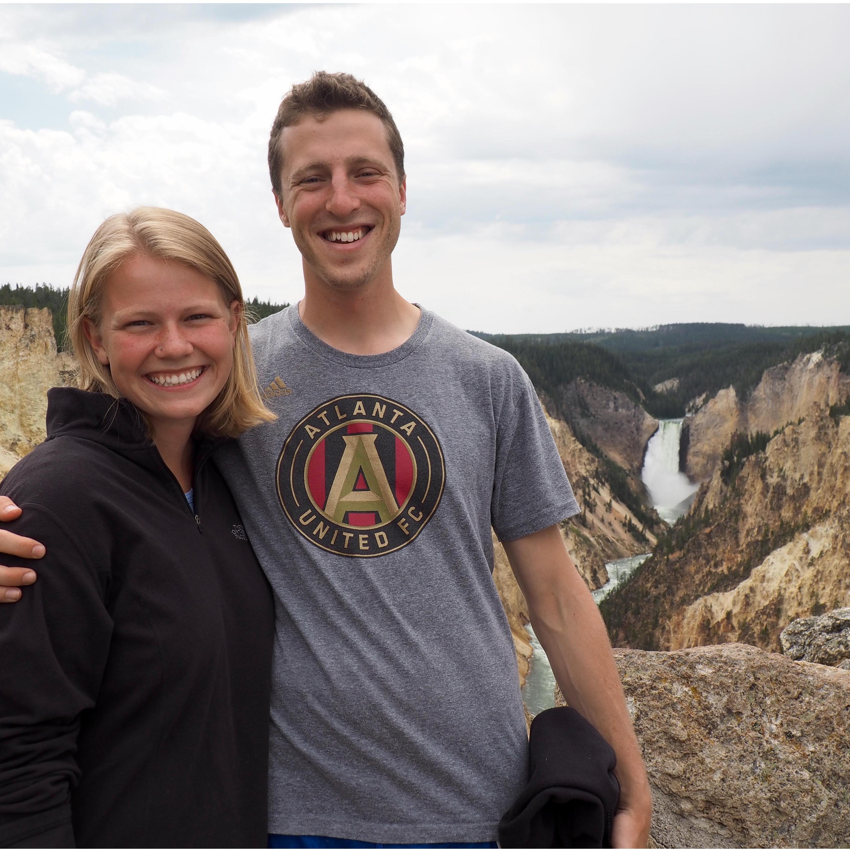 At the Grand Canyon of the Yellowstone :)