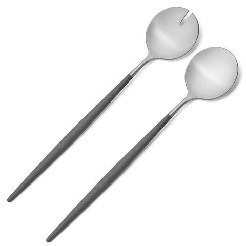 Cutipol Goa Grey Stainless Steel Salad Set 2pce