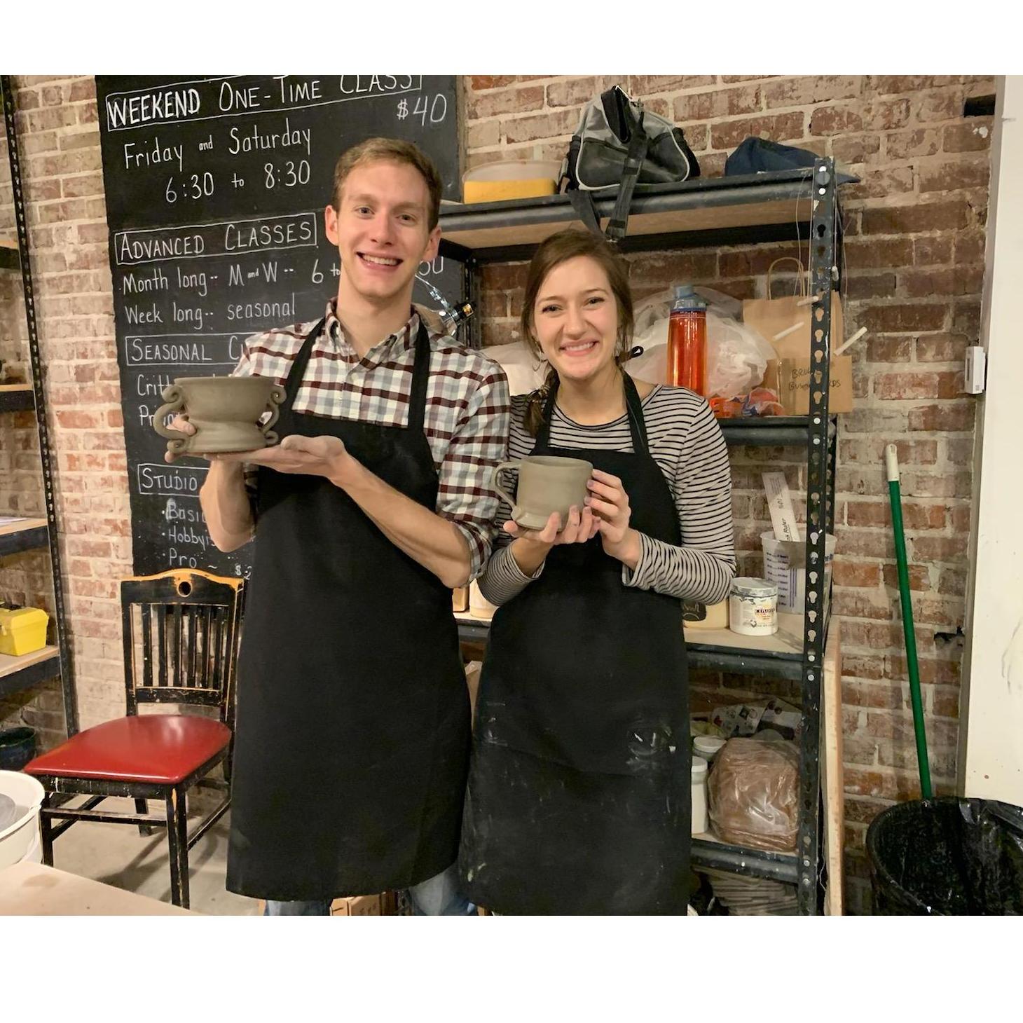 Pottery night date night!