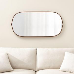 Penarth Walnut Oval Wall Mirror