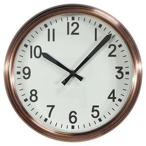 Product description page - 10" Round Wall Clock Copper - Threshold™